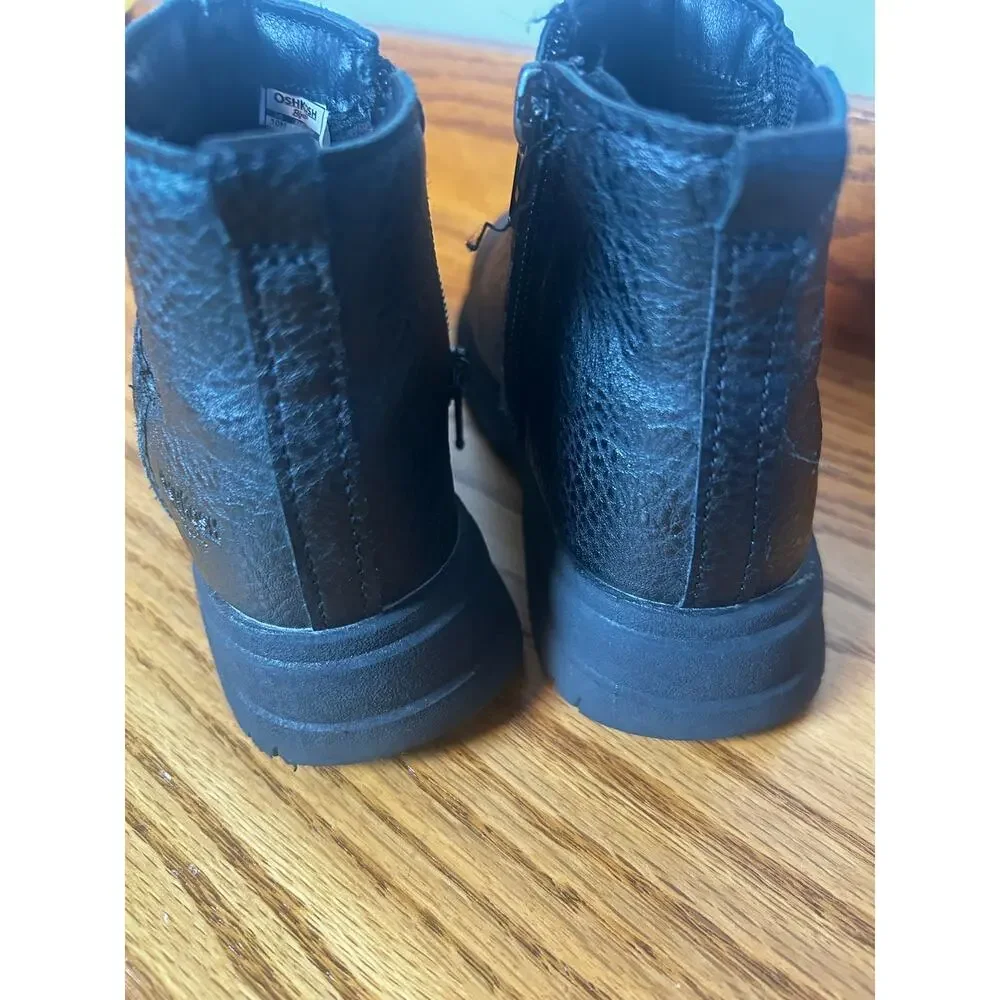 Oshkosh Toddler Size 10 Xandra Chelsea Boot Black Zipper Girl